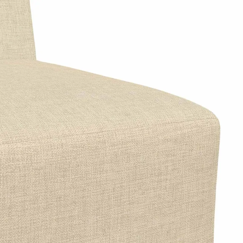 Modulinis sofa vienetas be rankų 3 pcs Kreminė 55 x 74 x 82 cm
