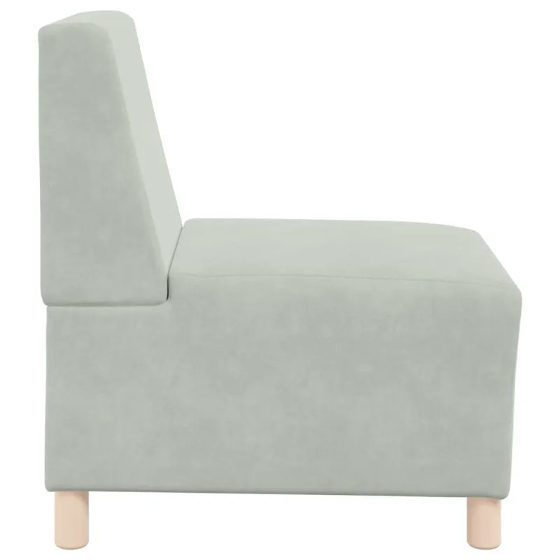 Modulinis sofa vienetas be rankų 3 pcs Šviesiai pilka
