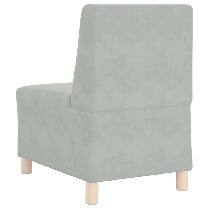 Modulinis sofa vienetas be rankų 3 pcs Šviesiai pilka