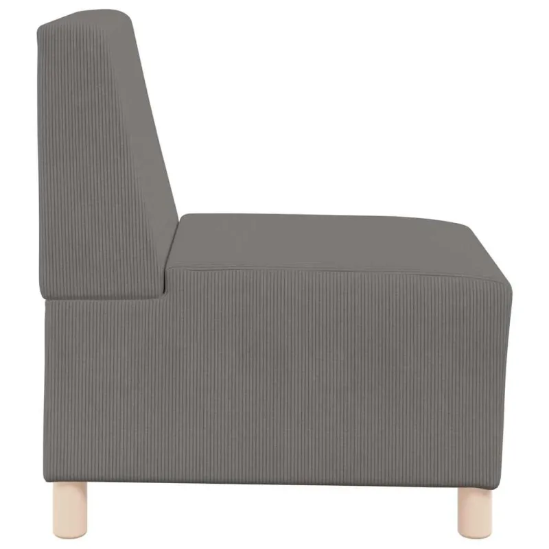 Modulinis sofa vienetas be rankų 3 pcs Šviesiai pilka