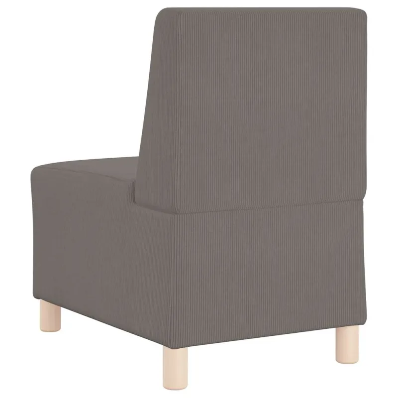 Modulinis sofa vienetas be rankų 3 pcs Šviesiai pilka