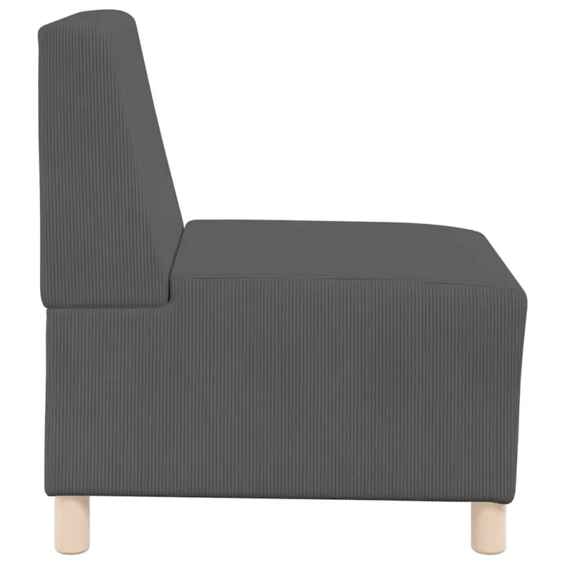 Modulinis sofa vienetas be rankų 3 pcs Tamsiai pilka
