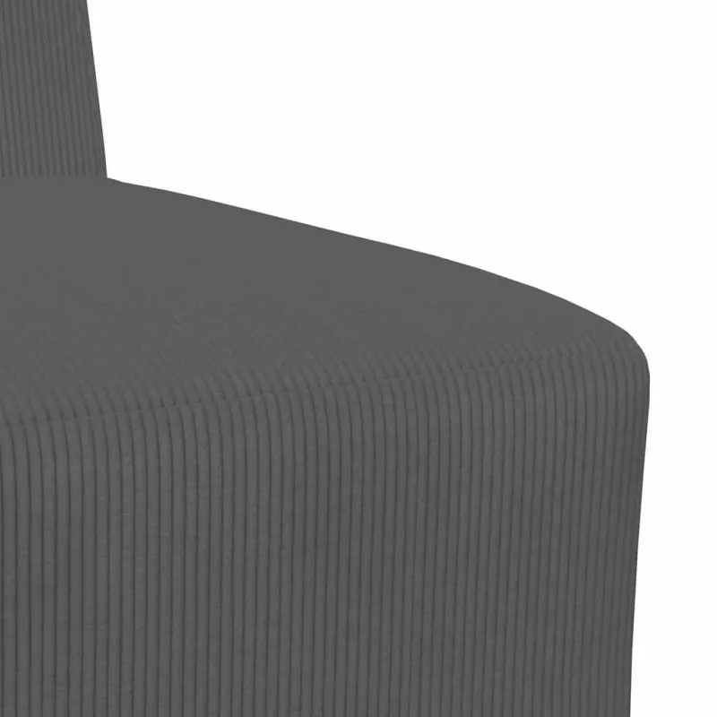 Modulinis sofa vienetas be rankų 3 pcs Tamsiai pilka