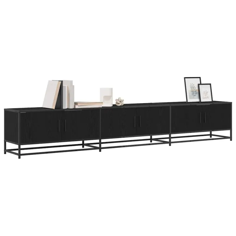 TV vienetai 2 pcs Juodas ąžuolas 240 x 35 x 41 cm