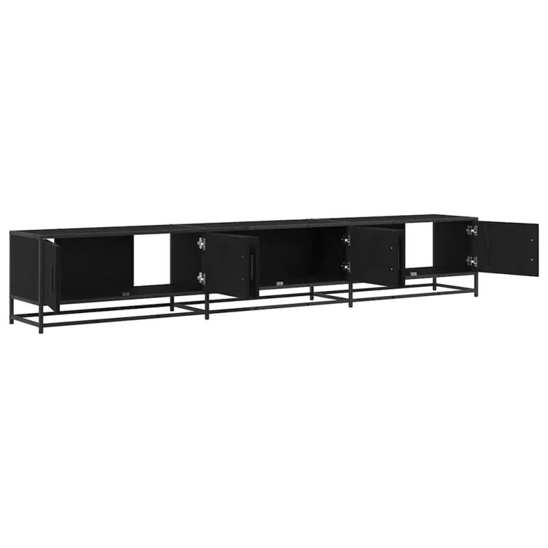 TV vienetai 2 pcs Juodas ąžuolas 240 x 35 x 41 cm