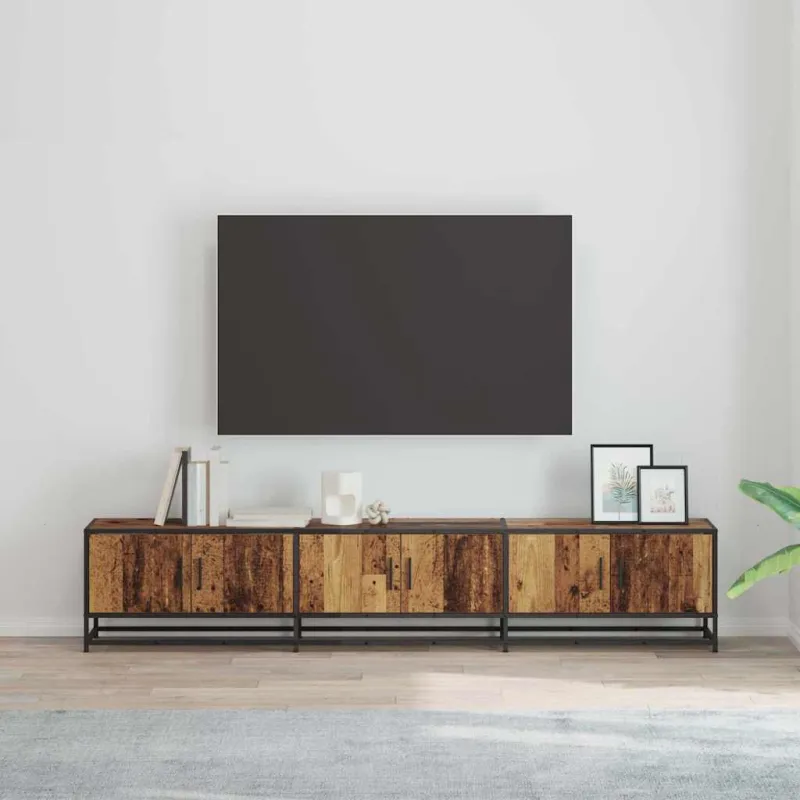 TV vienetai 2 pcs Senovinis medis 210 x 35 x 41 cm
