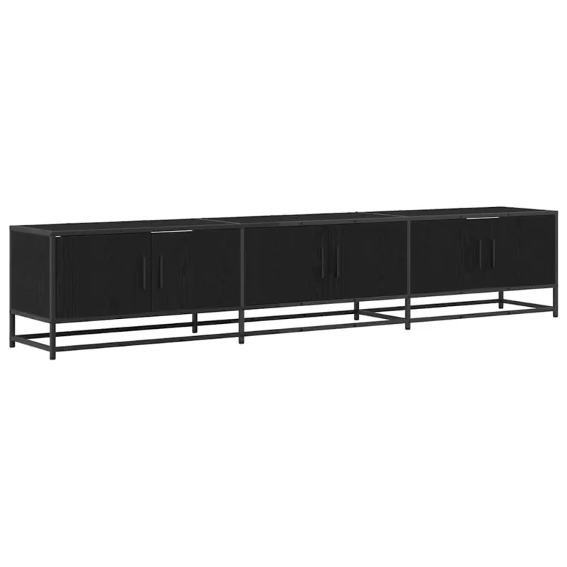 TV vienetai 2 pcs Juodas ąžuolas 210 x 35 x 41 cm