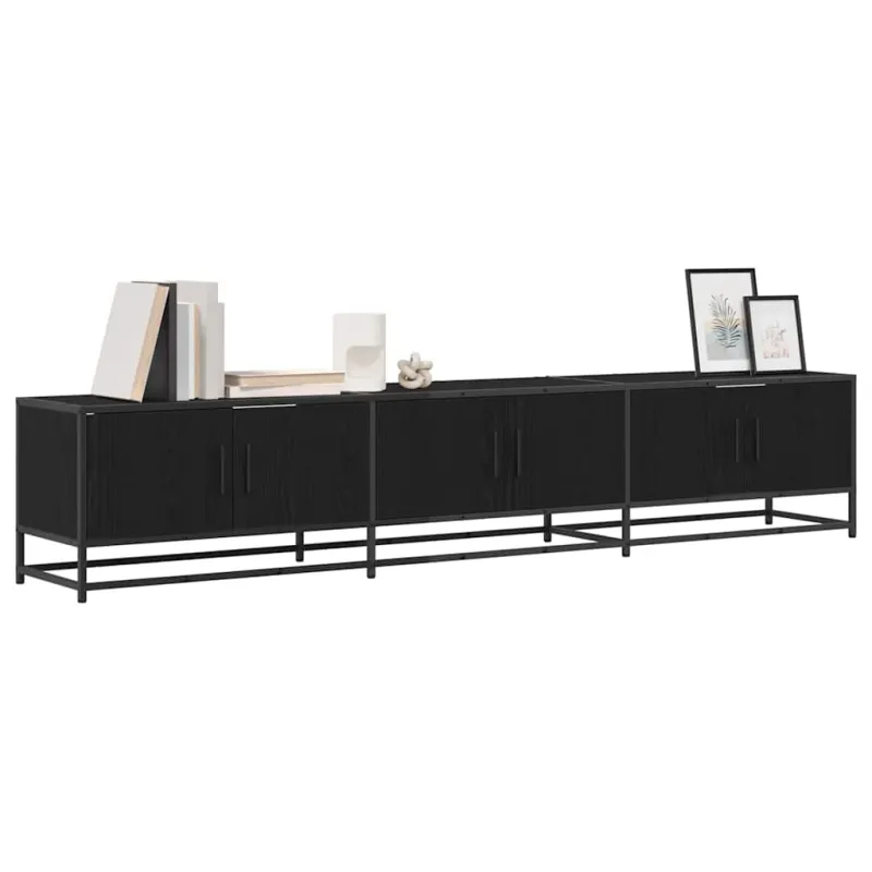 TV vienetai 2 pcs Juodas ąžuolas 210 x 35 x 41 cm