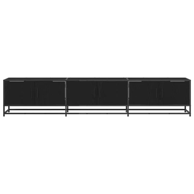 TV vienetai 2 pcs Juodas ąžuolas 210 x 35 x 41 cm