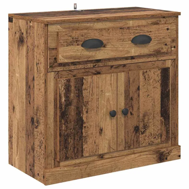 Šoninės lentynos 2 pcs Senovinis medis 70 x 35,5 x 67,5 cm