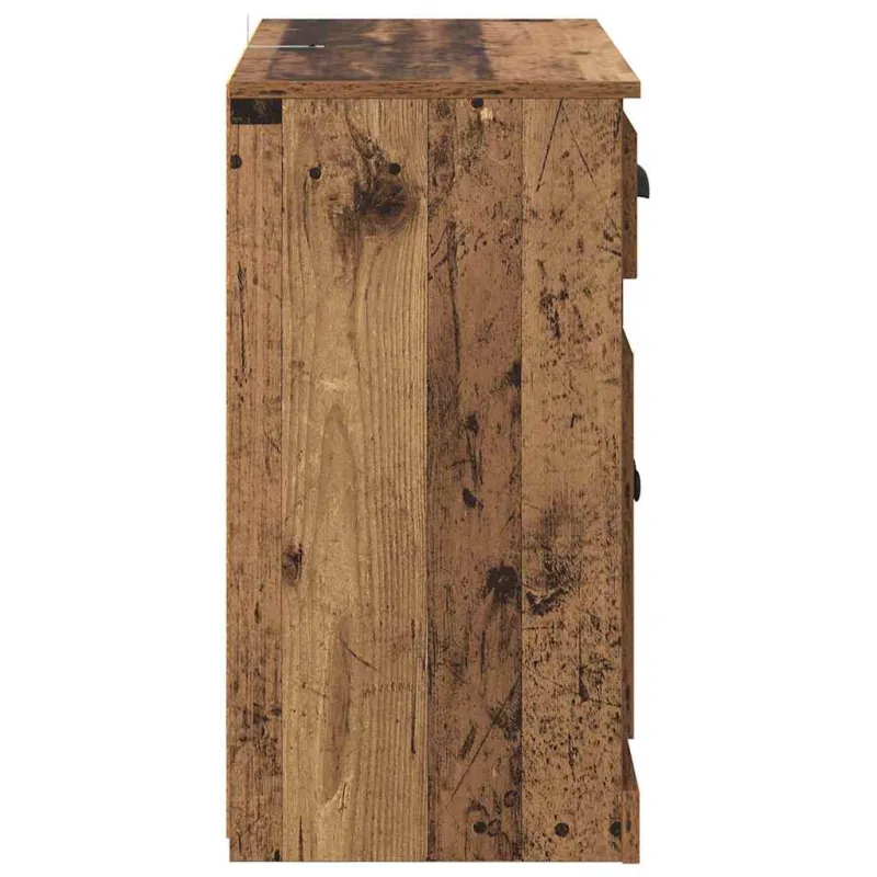 Šoninės lentynos 2 pcs Senovinis medis 70 x 35,5 x 67,5 cm