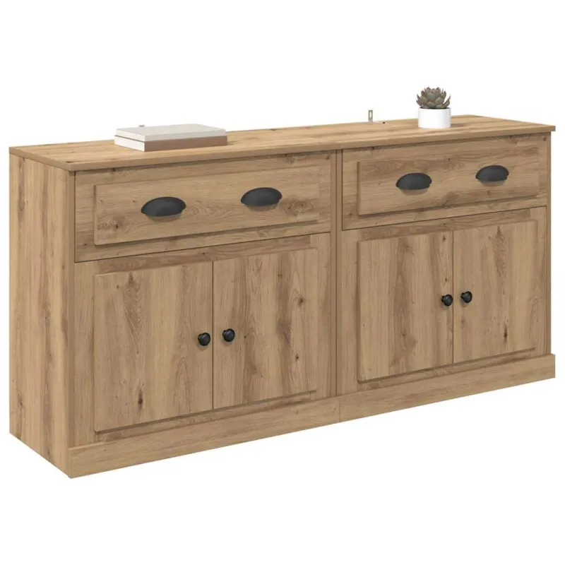 Šoninės lentynos 2 pcs Amatininkų ąžuolas 70 x 35,5 x 67,5 cm