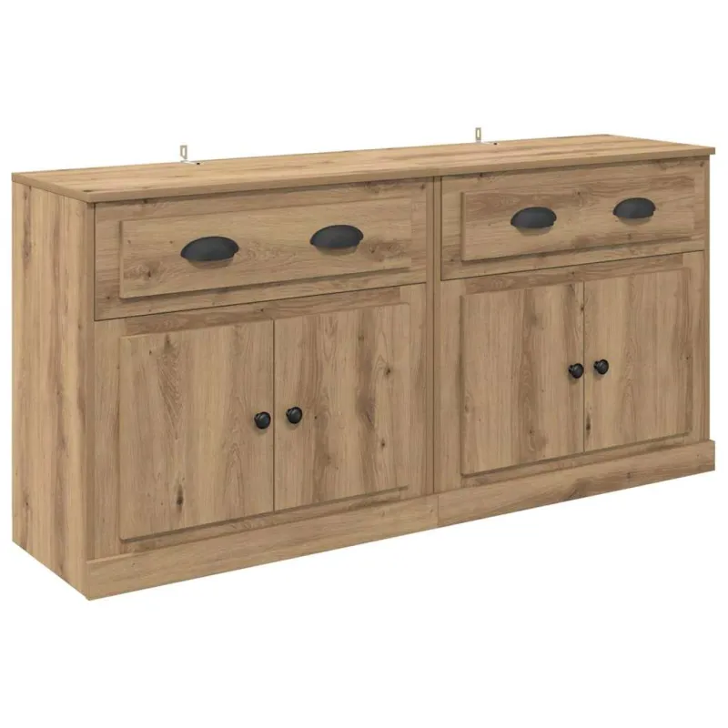 Šoninės lentynos 2 pcs Amatininkų ąžuolas 70 x 35,5 x 67,5 cm