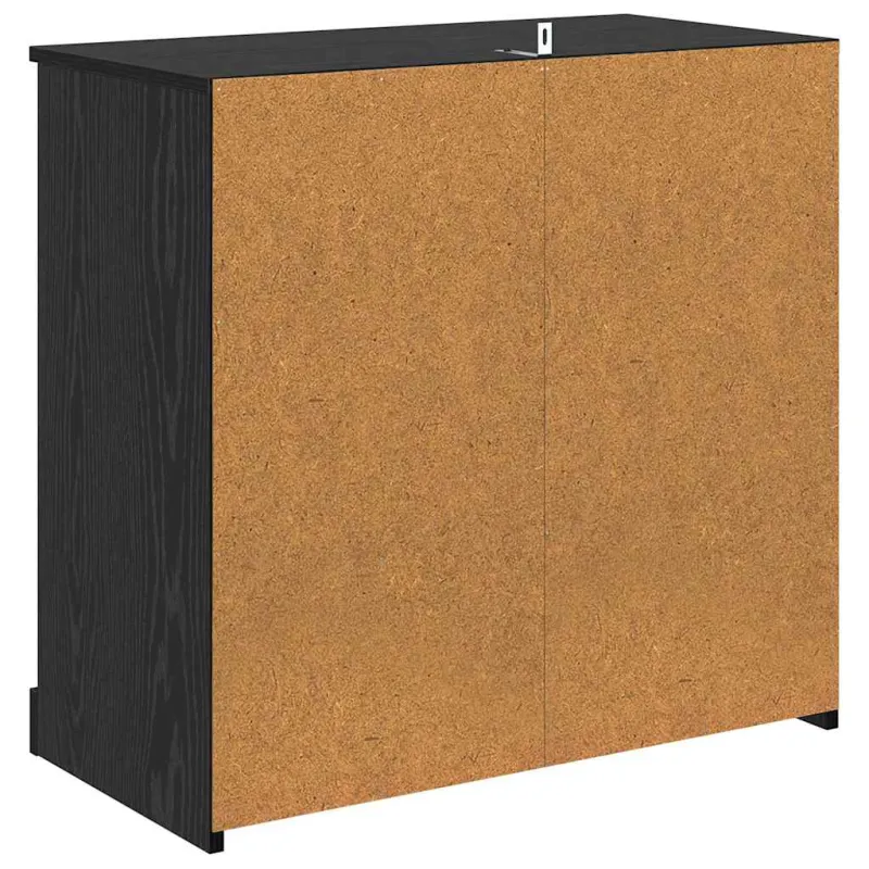 Šoninės lentynos 2 pcs Juodas ąžuolas 70 x 35,5 x 67,5 cm