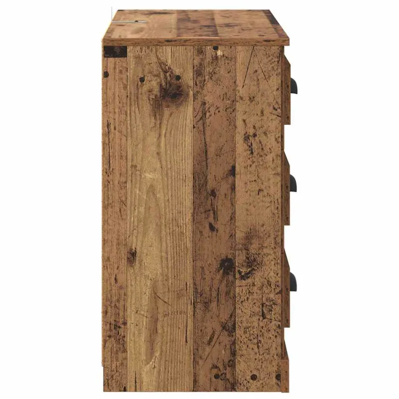 Šoninės lentynos 2 pcs Senovinis medis 70 x 35,5 x 67,5 cm