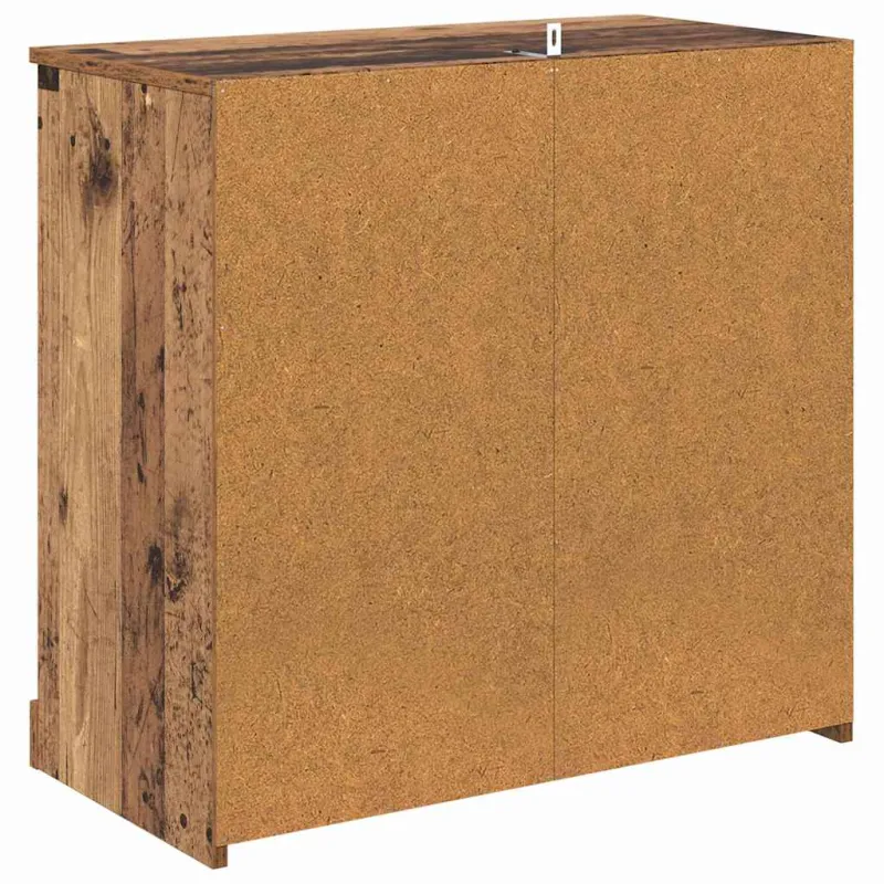 Šoninės lentynos 2 pcs Senovinis medis 70 x 35,5 x 67,5 cm