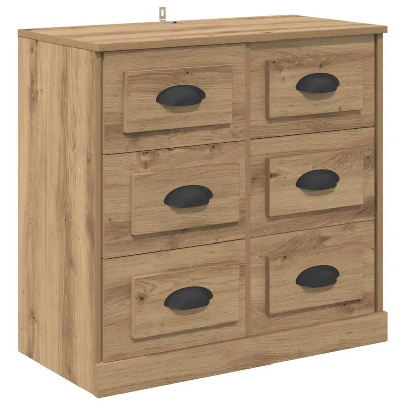 Šoninės lentynos 2 pcs Amatininkų ąžuolas 70 x 35,5 x 67,5 cm