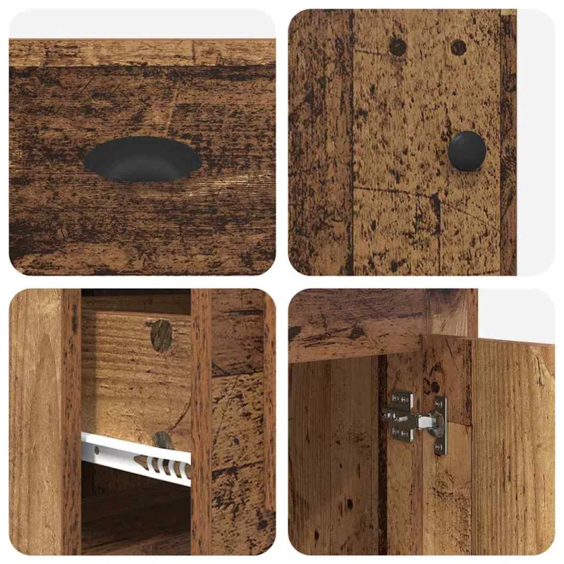 Stalas su spintele Senovinis medis 154,5 x 50 x 75 cm