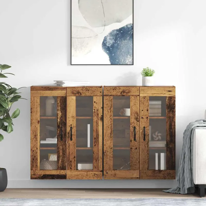 Sieniniai baldai 2 pcs Senovinis medis 69,5 x 34 x 90 cm