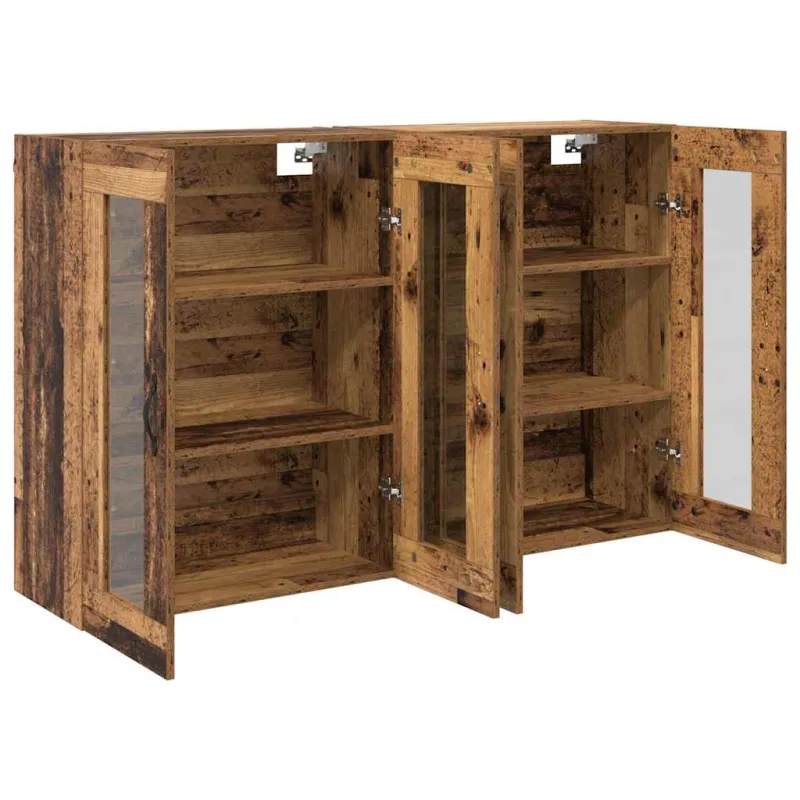 Sieniniai baldai 2 pcs Senovinis medis 69,5 x 34 x 90 cm