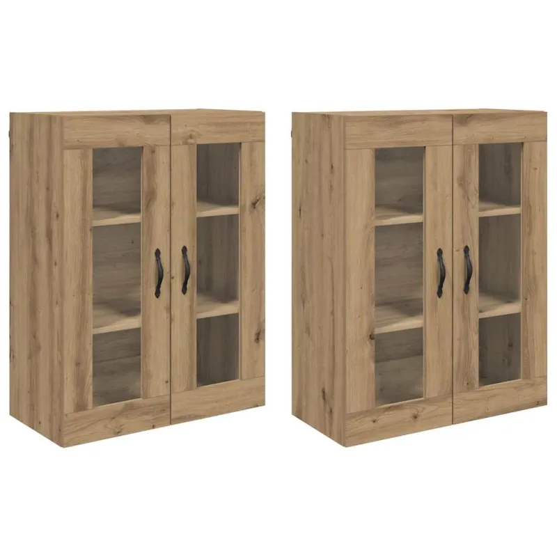Sieniniai baldai 2 pcs Amatininkų ąžuolas 69,5 x 34 x 90 cm