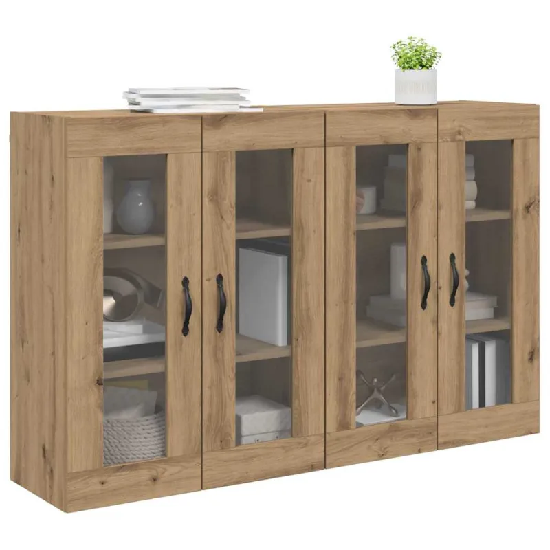 Sieniniai baldai 2 pcs Amatininkų ąžuolas 69,5 x 34 x 90 cm