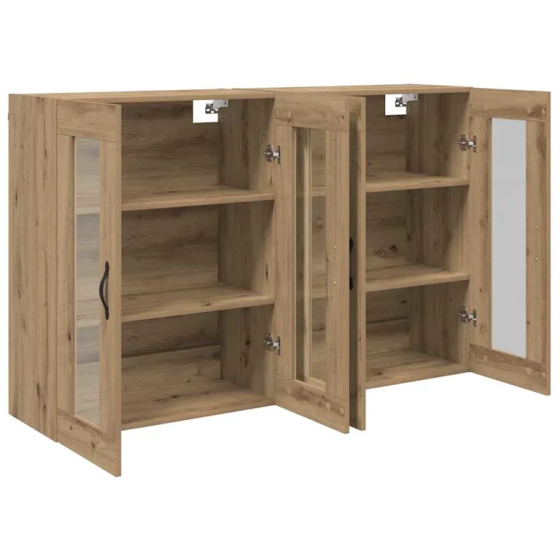 Sieniniai baldai 2 pcs Amatininkų ąžuolas 69,5 x 34 x 90 cm