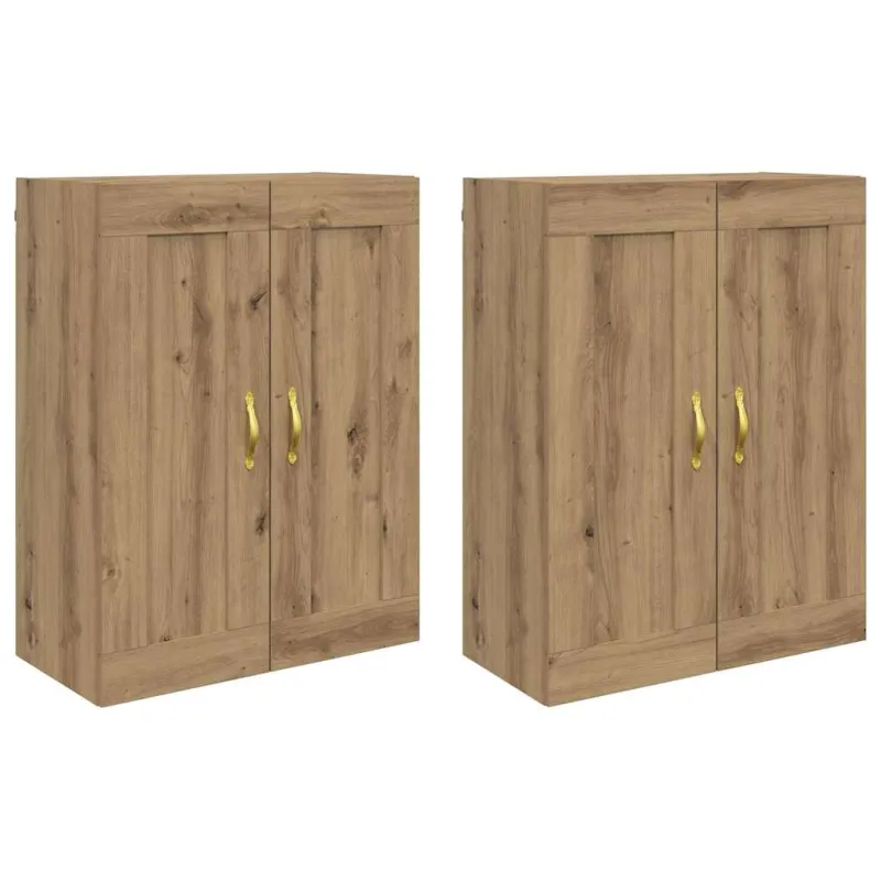 Prikabinama spinta 2 pcs Amatininkų ąžuolas 69,5 x 34 x 90 cm
