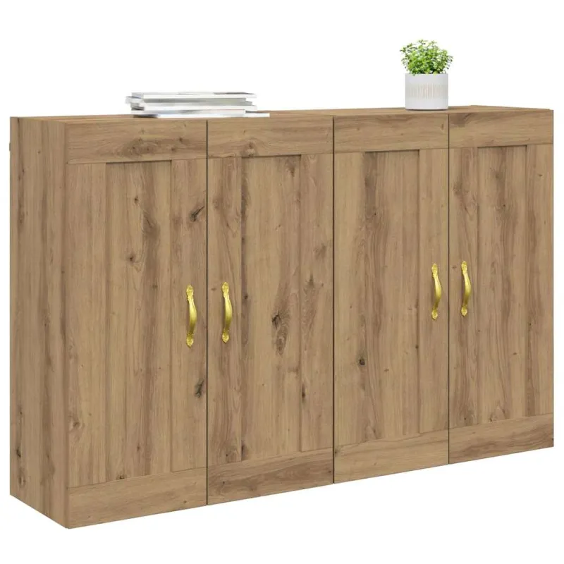 Prikabinama spinta 2 pcs Amatininkų ąžuolas 69,5 x 34 x 90 cm