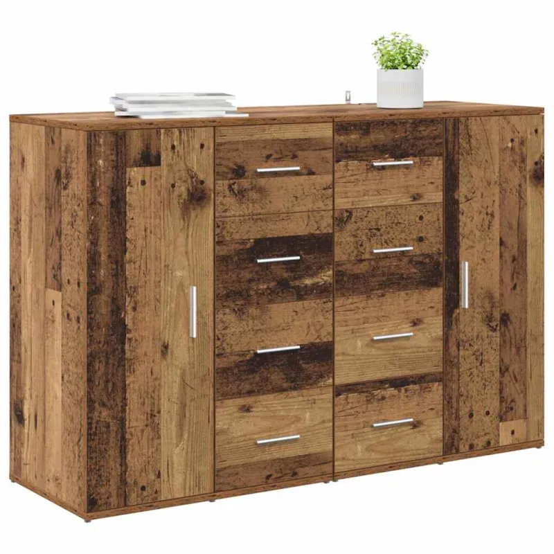 Šoninės lentynos Corona 2 pcs Senovinis medis 59 x 39 x 80 cm