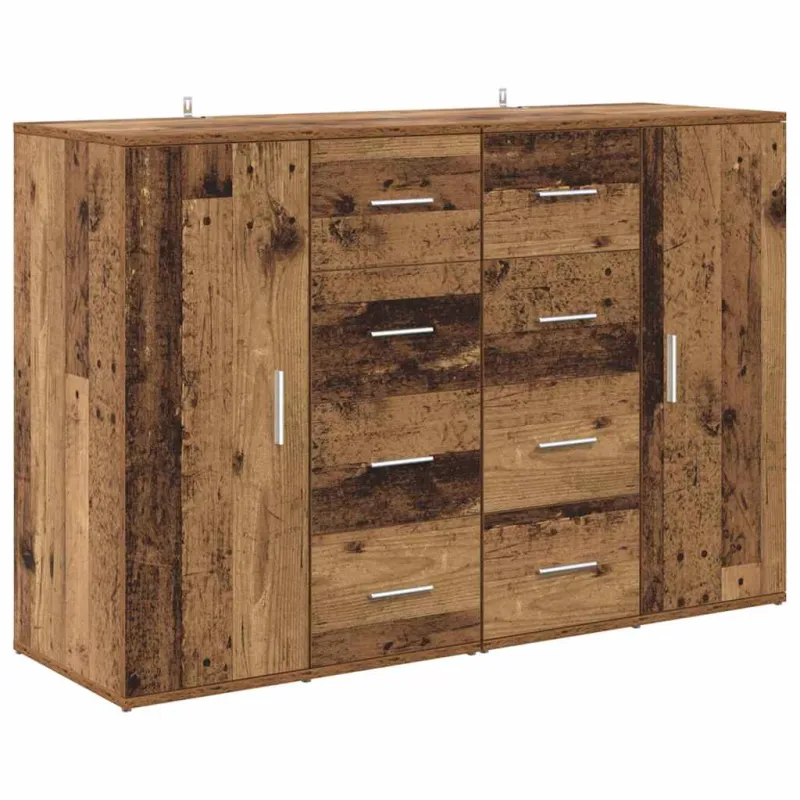 Šoninės lentynos Corona 2 pcs Senovinis medis 59 x 39 x 80 cm