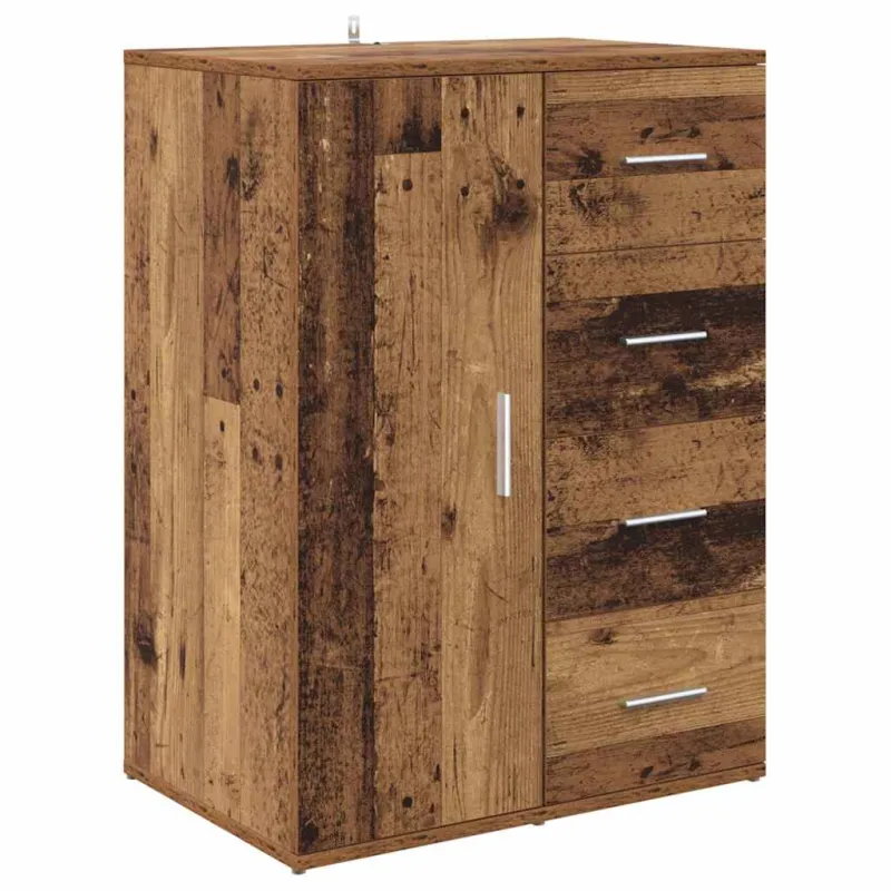 Šoninės lentynos Corona 2 pcs Senovinis medis 59 x 39 x 80 cm