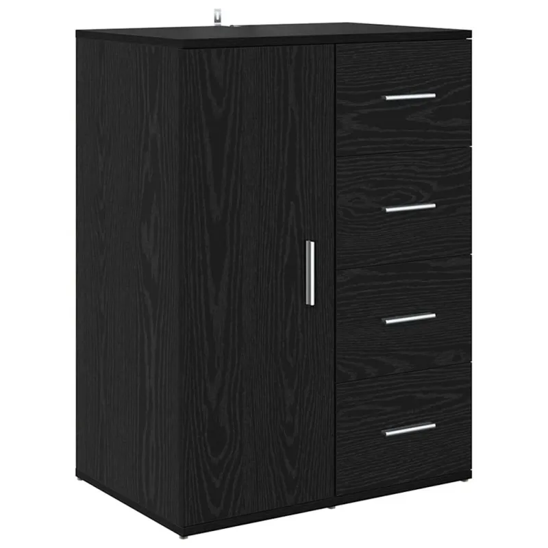 Šoninės lentynos Corona 2 pcs Juodas ąžuolas 59 x 39 x 80 cm