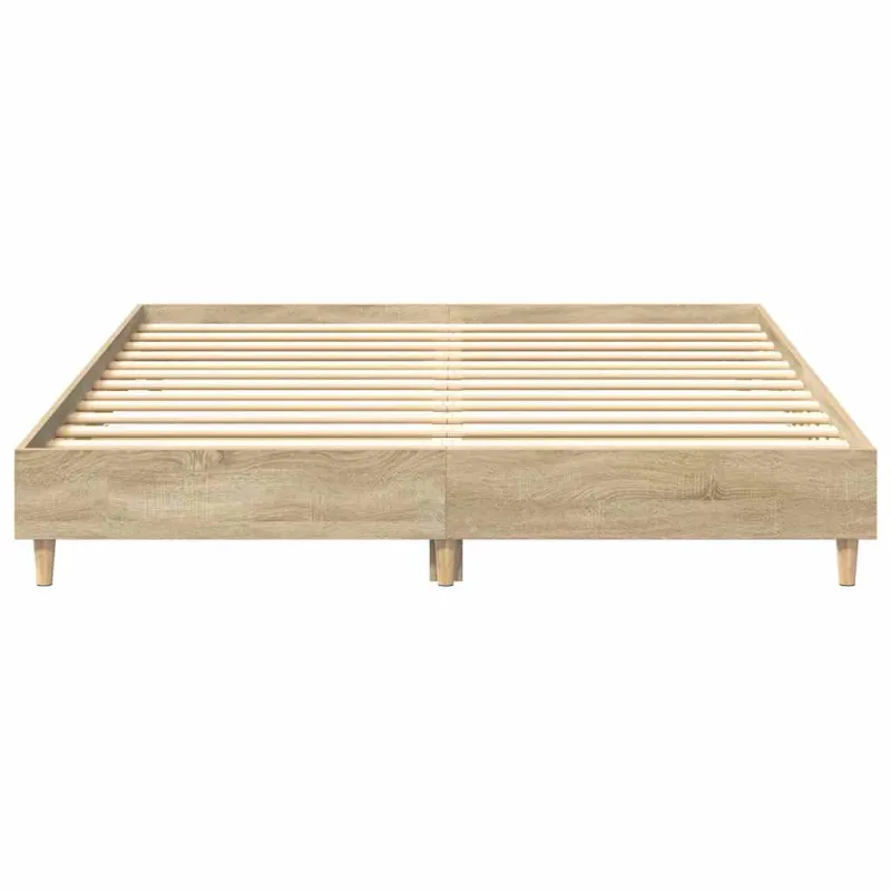 Lovos rėmas 2 pcs Sonoma 152 x 203 cm Apdirbta mediena