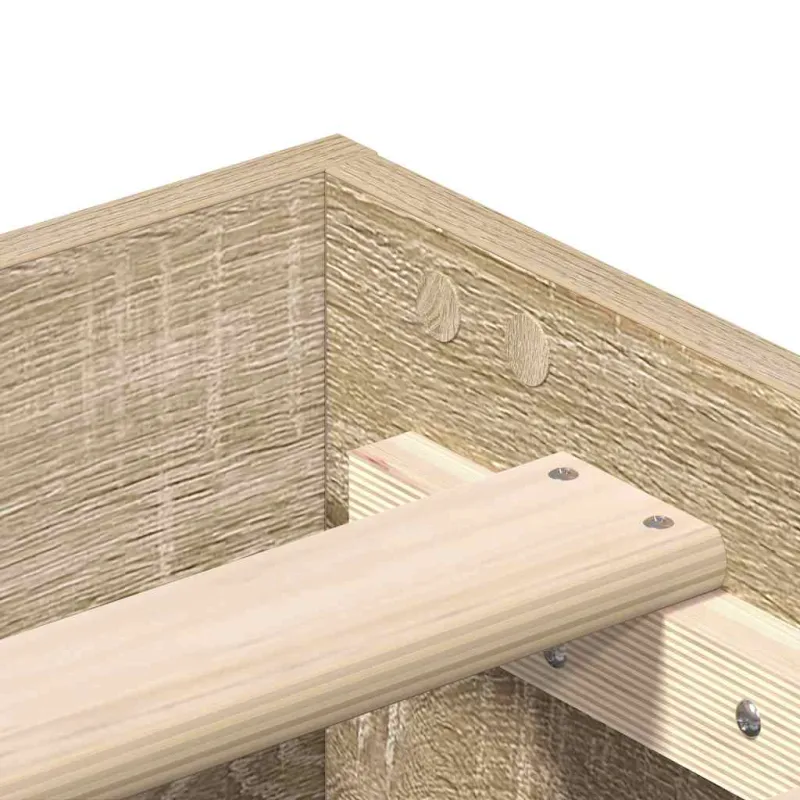 Lovos rėmas 2 pcs Sonoma 152 x 203 cm Apdirbta mediena