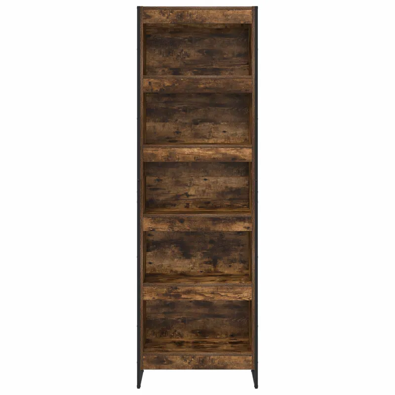 Knygų spinta 2 pcs Dūminis ąžuolas 60 x 30 x 189,5 cm