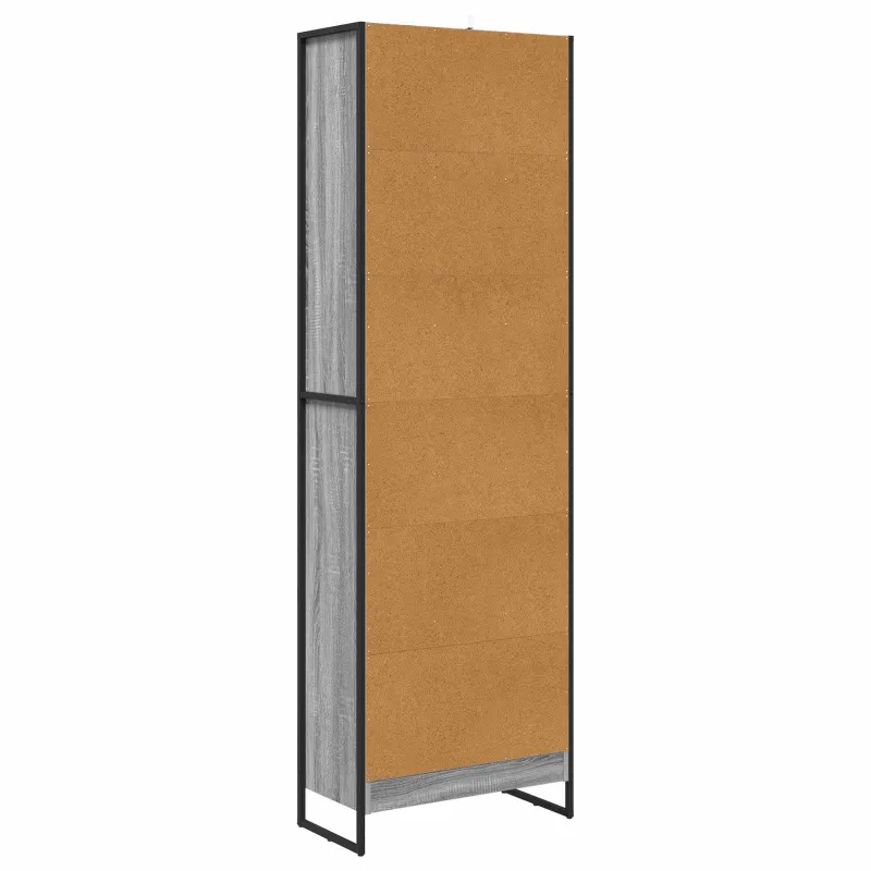 Knygų spinta 2 pcs Pilkas Sonoma 60 x 30 x 189,5 cm