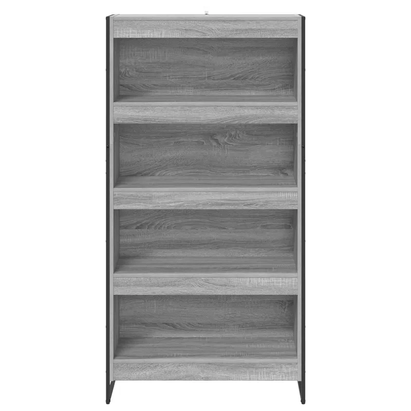 Knygų spinta 2 pcs Pilkas Sonoma 80 x 30 x 155 cm