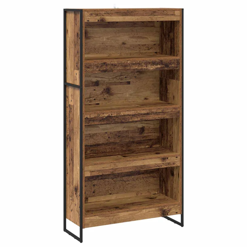 Knygų spinta 2 pcs Senovinis medis 80 x 30 x 155 cm