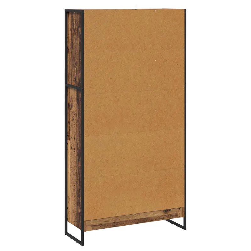 Knygų spinta 2 pcs Senovinis medis 80 x 30 x 155 cm