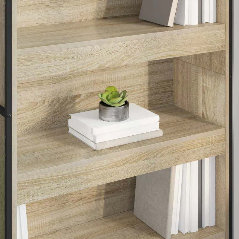 Knygų spinta 2 pcs Sonoma 80 x 30 x 189,5 cm Apdirbta mediena