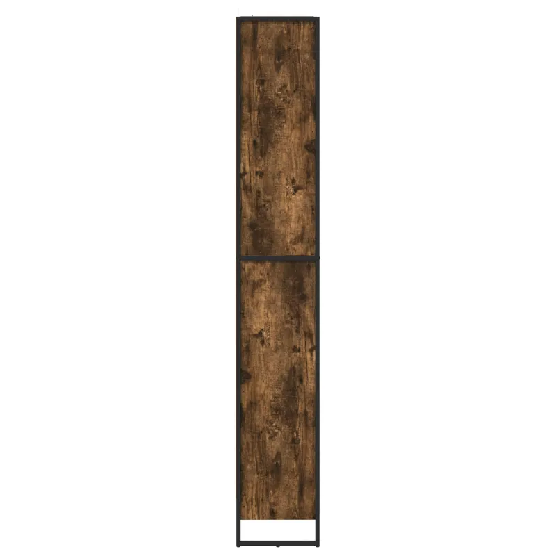 Knygų spinta 2 pcs Dūminis ąžuolas 80 x 30 x 189,5 cm