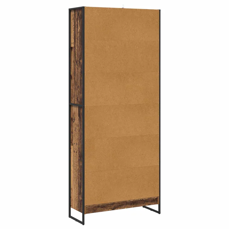 Knygų spinta 2 pcs Senovinis medis 80 x 30 x 189,5 cm