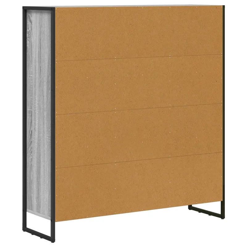 Knygų spinta 2 pcs Pilkas Sonoma 99,5 x 30 x 108 cm