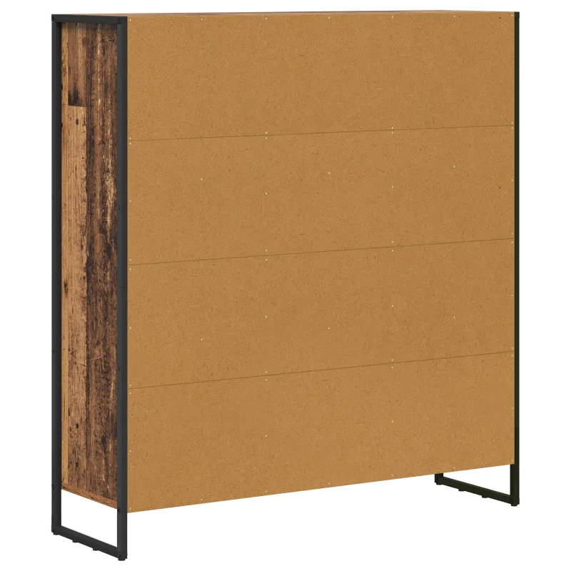 Knygų spinta 2 pcs Senovinis medis 99,5 x 30 x 108 cm