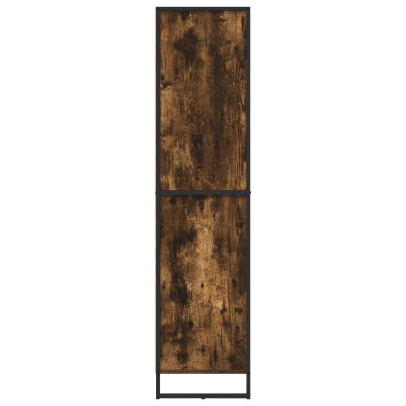 Kabalas su stalčių 2 pcs Dūminis ąžuolas 81 x 36 x 150.5 cm