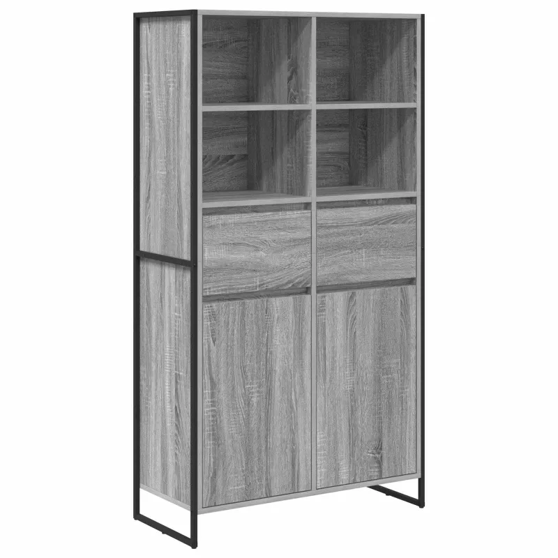 Kabalas 2 pcs Pilkas Sonoma 81 x 36 x 150.5 cm Apdirbta mediena