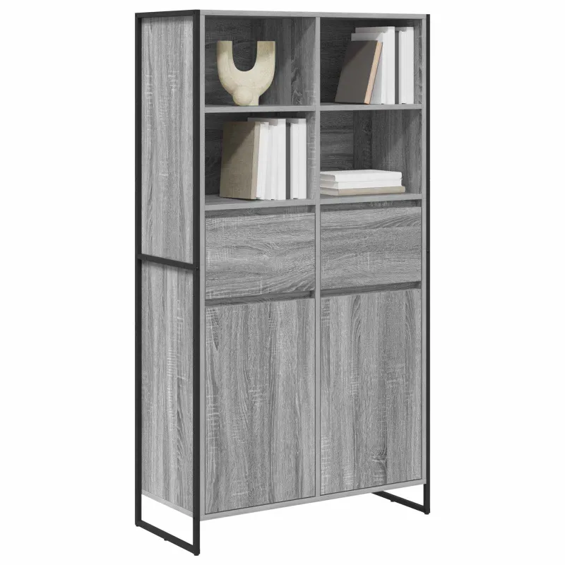 Kabalas 2 pcs Pilkas Sonoma 81 x 36 x 150.5 cm Apdirbta mediena