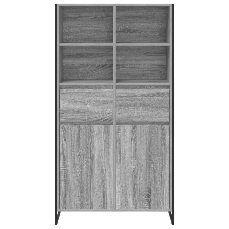 Kabalas 2 pcs Pilkas Sonoma 81 x 36 x 150.5 cm Apdirbta mediena