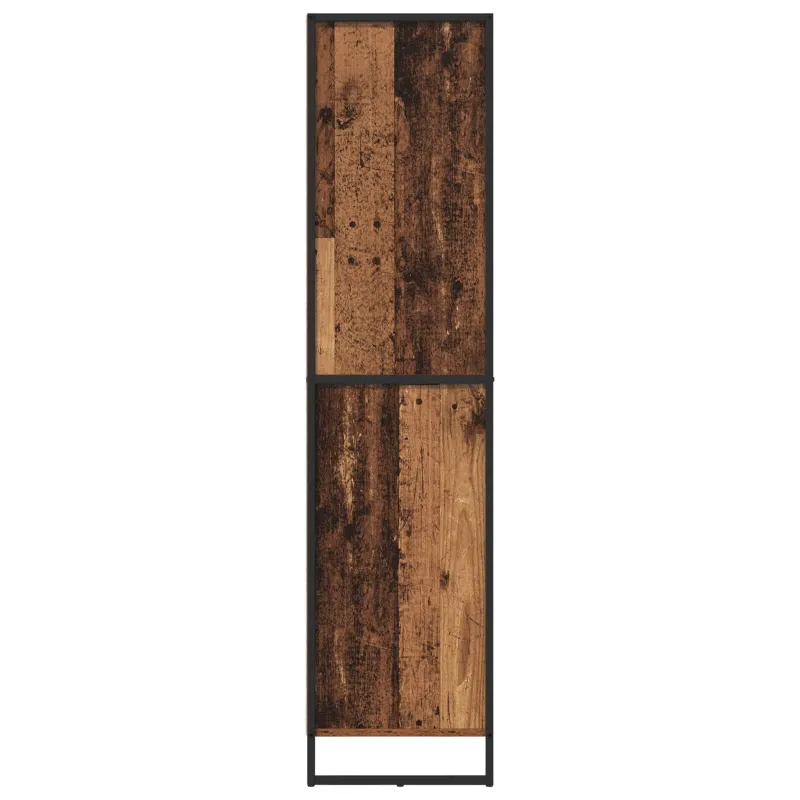 Kabalas su stalčių 2 pcs Senovinis medis 81 x 36 x 150.5 cm